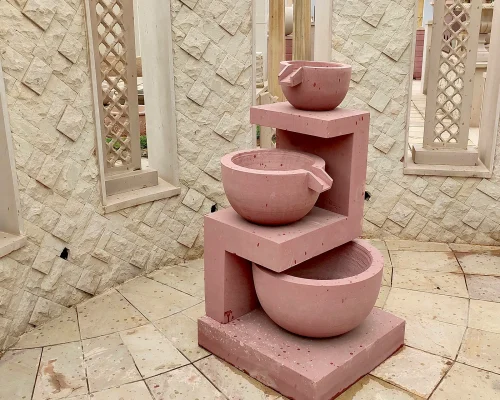 Agra-Red-Sandstone-Fountain