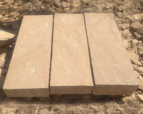 L-YELLOW-BLOCK-STEPS-NATURAL-BOTH-SIDE-HAND-CUT-EDGES